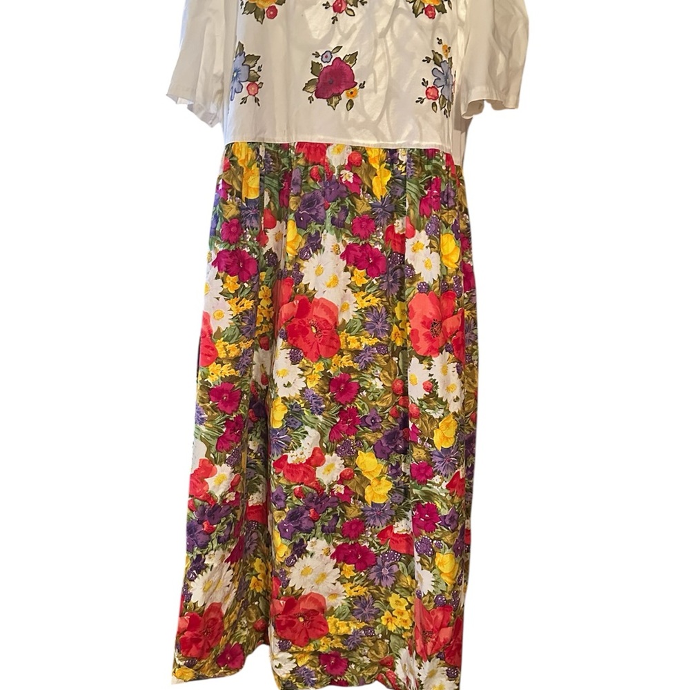 Vintage CHANCE ENCOUNTERS Floral Maxi Dress